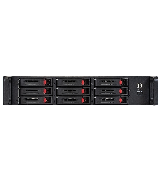 Серверный корпус ExeGate Pro 2U650-HS09 (RM 19', высота 2U, глубина 650, БП 2U-1000ADS, 9xHotSwap, 2*USB)