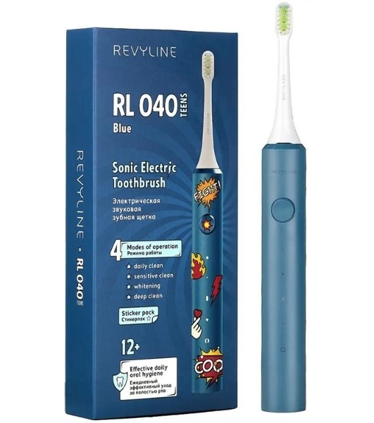 Электрическая зубная щетка Revyline RL 040 Teens голубая