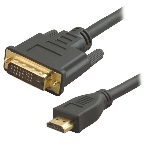 Кабель 5bites APC-073-020 HDMI M, DVI M (24+1) double link, зол.разъемы, ферр.кольца, 2м., фото 1