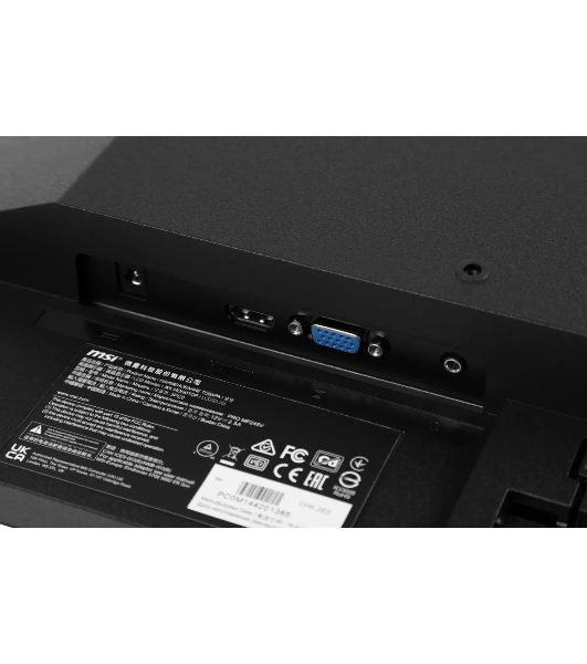 Монитор 23.8' MSI Pro MP245V VA 1920x1080, 100 Гц, 4 мс, 16:9, 300 кд/м², HDMI 1.4b, VGA, 3.5 мм, черный