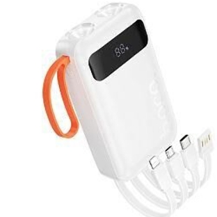 Портативный аккумулятор HOCO (6942007653367) J151 10000mAh 1USB+1Type-C 2.0A, белый