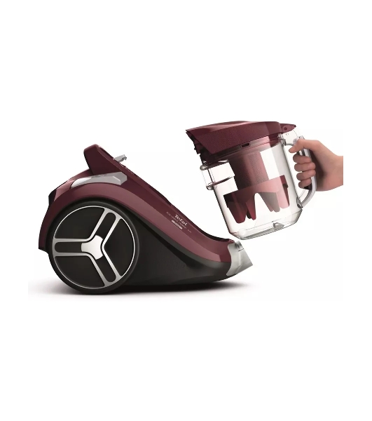 Пылесос Tefal Compact Power XXL TW4873EA малиновый/черный, 550 Вт, уборка сухая, пылесборник контейнер 2.5 л