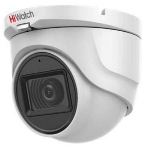 Купольная аналоговая камера HiWatch DS-T283(B)(2.8мм), 1920x1080, 2 Мп, CMOS, 25 кадр/сек, EXIR до 20 м, IP66, пластик, фото 1