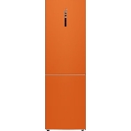 Холодильник Haier C2F636CORGU1 оранжевый двухкамерный 256/108 л морозилка снизу, No Frost, фото 1
