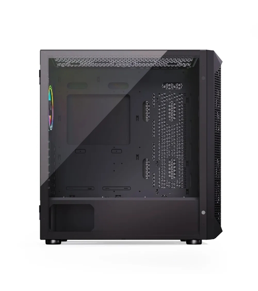 Компьютерный корпус ABR Quantum черный (1хUSB Type-C, 2хUSB 2.0, HD Audio, 4xRGb Fan, ATX, E-ATX)