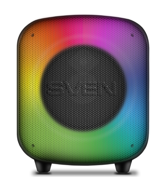 Портативная колонка SVEN PS-555, черный, 65 Вт (RMS), Bluetooth, USB, microSD, пульт