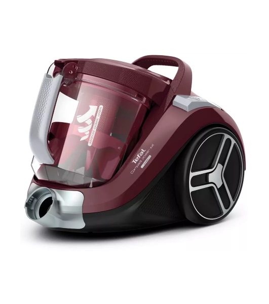 Пылесос Tefal Compact Power XXL TW4873EA малиновый/черный, 550 Вт, уборка сухая, пылесборник контейнер 2.5 л