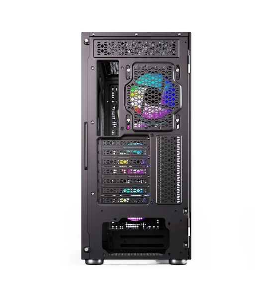 Компьютерный корпус ABR Quantum черный (1хUSB Type-C, 2хUSB 2.0, HD Audio, 4xRGb Fan, ATX, E-ATX)