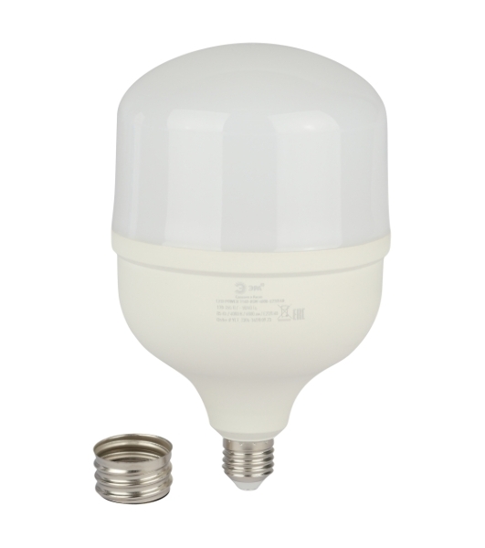 Лампа светодиодная ЭРА STD LED POWER T140-85W-4000-E27/E40 85 Вт колокол нейтральный белый свет