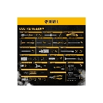 Набор инструментов Denzel 1/2', 1/4', CrV, S2, пластиковый кейс, 122 предмета, фото32