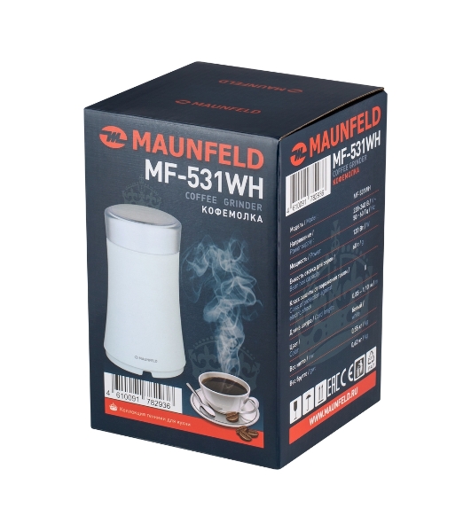 Кофемолка Maunfeld MF-531WH 120 Вт, белый