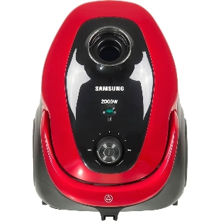 Пылесос Samsung VC20M257AWR красный, 460/2000 Вт, уборка сухая, пылесборник мешок 2.5 л