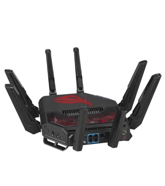 Маршрутизатор ASUS GT-BE19000, черный/красный, 90IG0850-MO9A0V