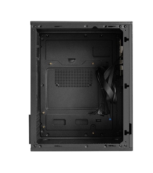 Компьютерный корпус Minitower ExeGate BAA-308MUC-AAA350 (mATX, БП AAA350 с вент. 8см, 1хUSB+1хUSB 3.0+1хTypeC, HD Audio, черный)