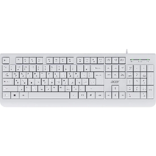 Клавиатура Acer OKW400 проводная, USB Type-A, белый