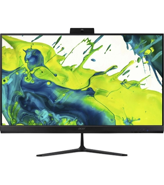Моноблок Acer Aspire C27B-GARL 27' Full HD Core Ultra 7 255U (1.7) 16Gb SSD1Tb Graphics Eshell GbitEth WiFi BT клавиатура мышь Cam черный 1920x1080