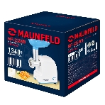 Мясорубка электрическая Maunfeld MF-232WB голубой, 1340 Вт, 1.3 кг/мин, реверс, насадки - 4, фото2