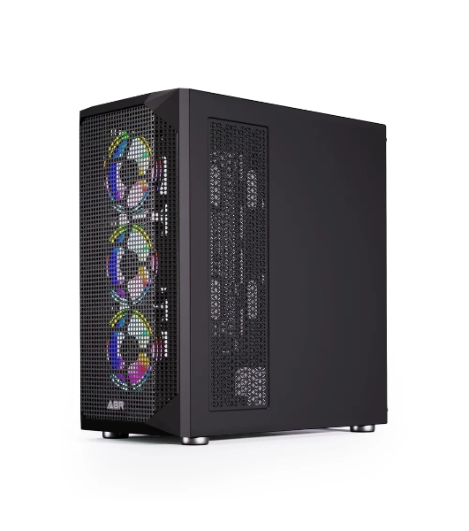 Компьютерный корпус ABR Quantum черный (1хUSB Type-C, 2хUSB 2.0, HD Audio, 4xRGb Fan, ATX, E-ATX)