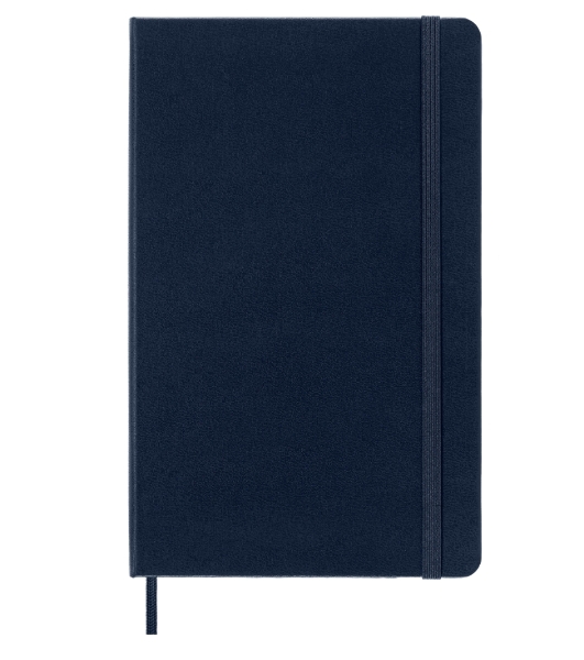 Блокнот Moleskine CLASSIC QP062B20 Large 130х210 мм, 240 страниц, нелинованный, твердая обложка, синий сапфир