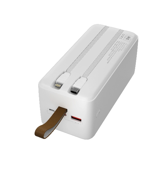 Портативный аккумулятор MORE CHOICE (4620202552860) PB59-50 50000mAh 1USB+1Type-C+1micro-USB 3.0A 22.5W+PD20W+QC3.0, белый