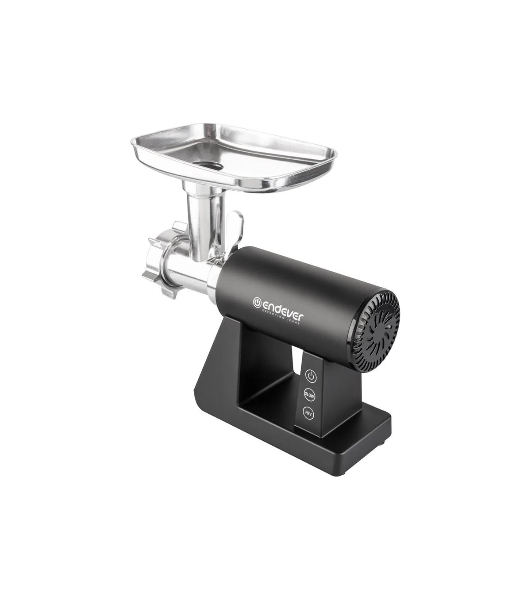 Мясорубка электрическая Endever Sigma-110 черный, 2600 Вт, 2.0 кг/мин, реверс, защита от перегрузки, металлический лоток, насадки - 5