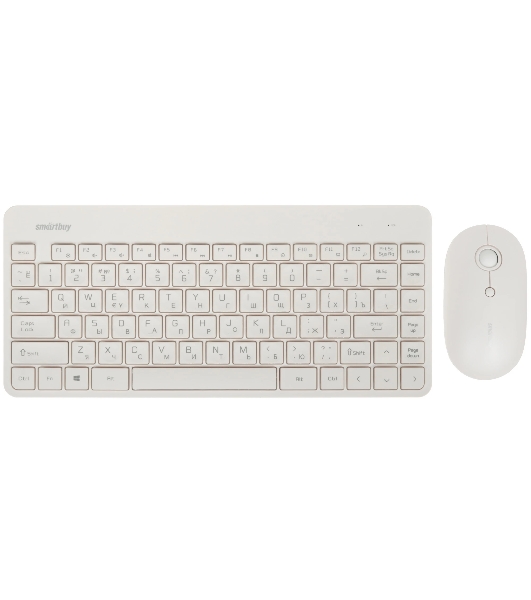 Комплект клавиатура+мышь Smartbuy 220349AG беспроводной, USB, 1600 DPI, белый