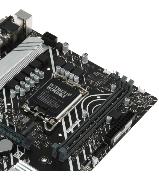 Материнская плата ASUS PRIME H610M-A R2.0, LGA 1700, Intel H610, 2xDDR5, 4xSATA, 2xM.2, 1xPCIe 4.0 x16, 1xPCIe 3.0 x1, 1xVGA, 1xHDMI, 1xDP, 1x1Gb LAN, 1xUSB-A 10Gbps, 4xUSB-A 2.0, 3x3.5 мм, 7.1, mATX