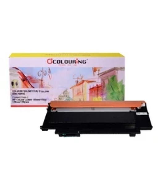 Картридж лазерный Colouring CG-W2072A (№117A) Yellow без чипа (700 копий) для HP Color Laser 150nw/150a/178nw/179fnw