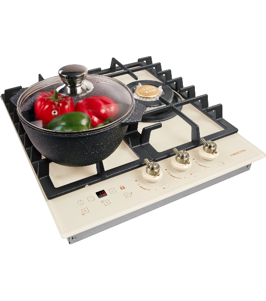 Варочная поверхность HIBERG VM 4535 Y, бежевый