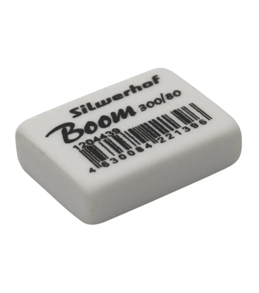 Ластик Silwerhof Boom 300/80 181146 26х18.5х8мм каучук термопластичный белый