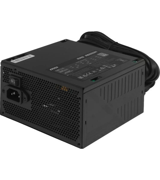 Блок питания MSI MAG A600DN (306-7ZP6B11-809), 600 Вт, 80 PLUS WHITE, 120 мм, черный