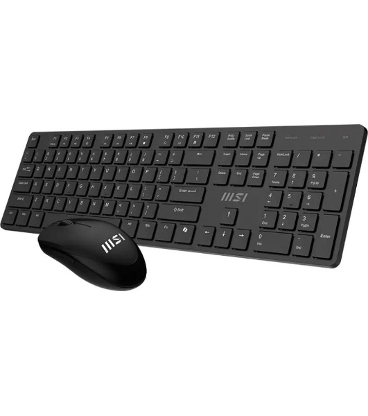 Комплект клавиатура+мышь MSI K200 Combo MS-8ZA4 беспроводной, USB, 1600 DPI, чёрный