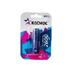 Аккумулятор 18650 Li-ion 2600мА.ч без защиты (блист.1шт) КОСМОС KOC18650Li-ion26UBL1, фото 1