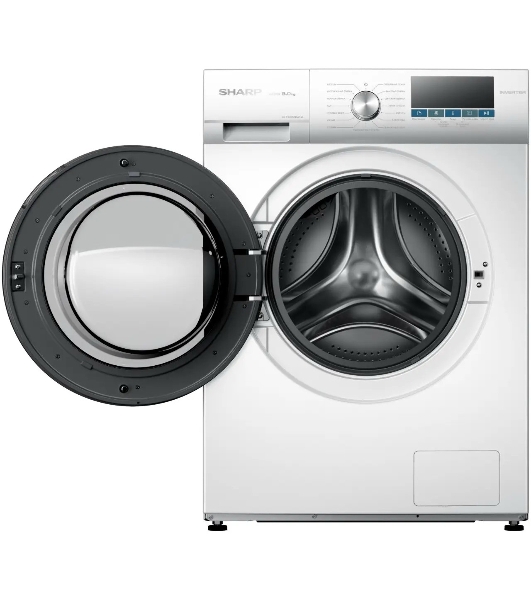 Стиральная машина Sharp ES-FSI812DLZ-W белый, загрузка фронтальная 8 кг, 1200 об/мин, класс A+++