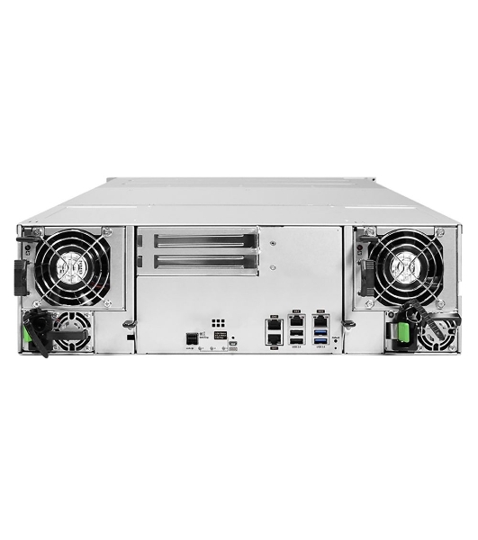Сетевой накопитель Infortrend GSi 5016GU-F 3U/16bay, single controller system including 1xIntel Xeon E-2278GE CPU, 2x8Gb memory, 1x12Gb/s SAS EXP ports, 4x1GbE LAN ports, 2xGraphic card slots, 2x(PSU+FAN Module), 16xHDD trays and 1xRackmount kit