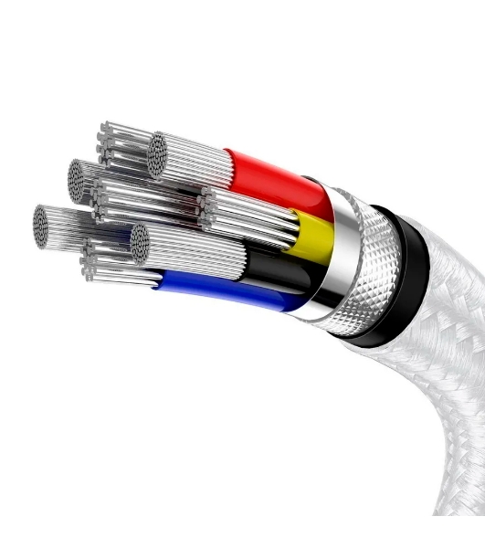 Кабель Baseus Cafule 1m белый