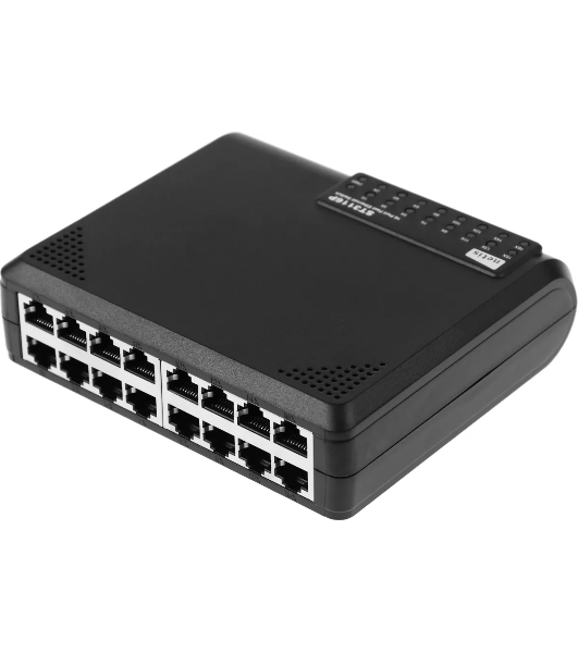 Коммутатор Netis ST3116P неуправляемый настольный 16x10/100