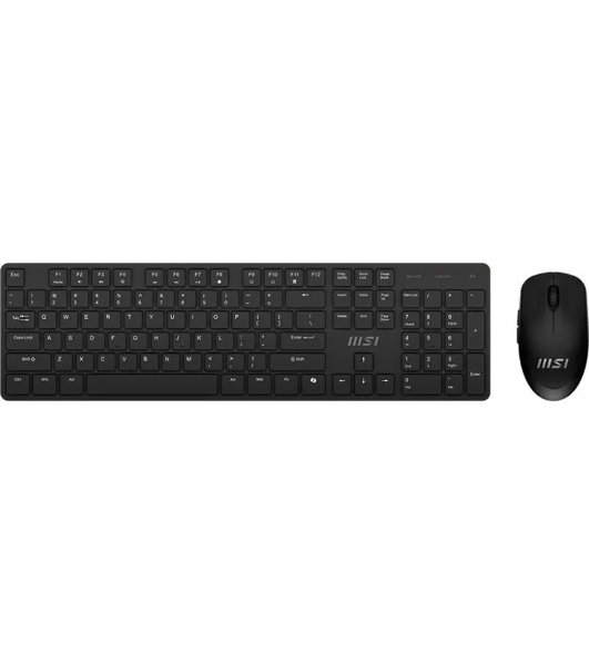 Комплект клавиатура+мышь MSI K200 Combo MS-8ZA4 беспроводной, USB, 1600 DPI, чёрный