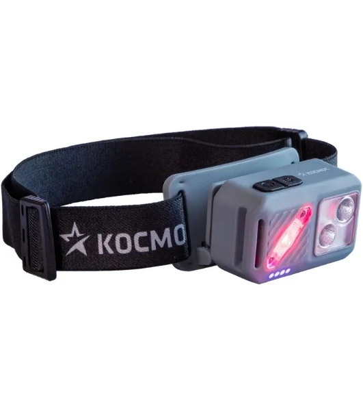 Фонарь налобный аккумуляторный КОСМОС KOC850Lit светло-серый