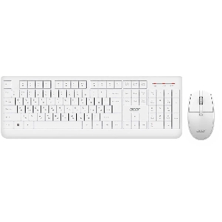 Комплект клавиатура+мышь Acer OCC401 беспроводной, USB, 1600 DPI, белый