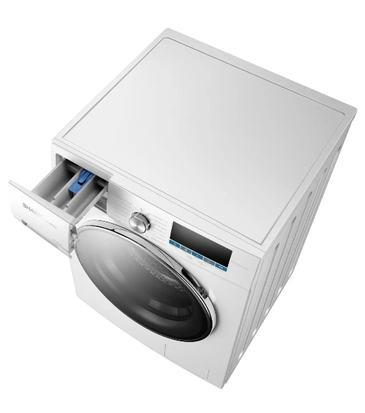 Стиральная машина Sharp ES-FSI812DLZ-W белый, загрузка фронтальная 8 кг, 1200 об/мин, класс A+++