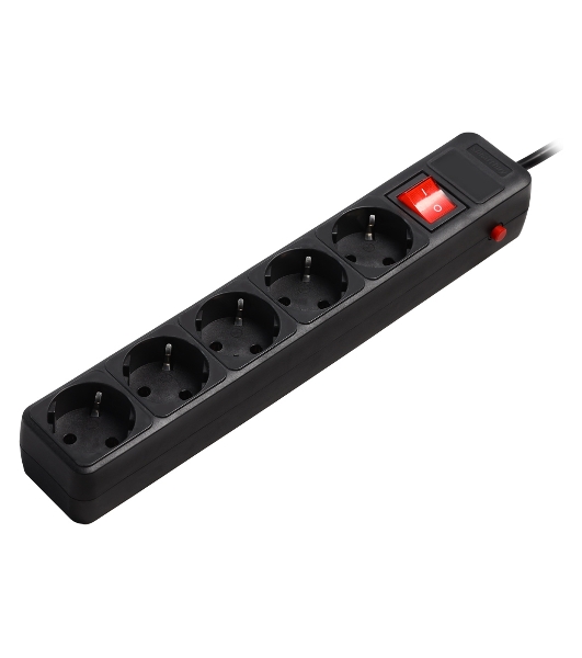 Сетевой фильтр Smartbuy (SBSP-5-50-K) 5 гн х 5,0 м черный