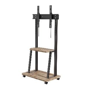 Стойка для телевизора Holder PR-108 черный/береза 32'-65' макс.40кг напольный мобильный