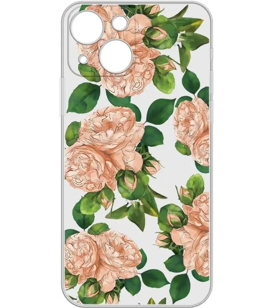 Чехол (клип-кейс) GRESSO Air для Apple iPhone 13 прозрачный/рисунок gr17aaae9098