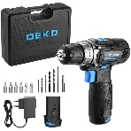 Дрель-шуруповерт Deko DKCD12V PRO, 12 В, 2 Ач, 32 Нм, щеточный, фото5