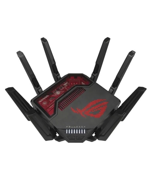 Маршрутизатор ASUS GT-BE19000, черный/красный, 90IG0850-MO9A0V