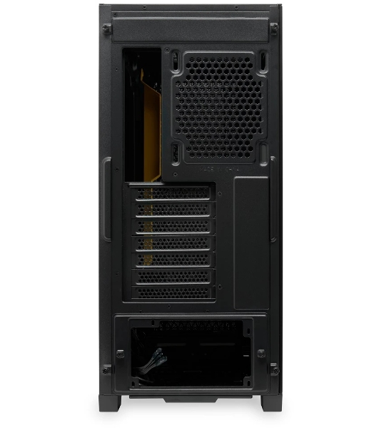 Компьютерный корпус без блока питания Case HSPD M541, Mesh Mid Tower, черный, TG, 0.7 SPCC, no fans, ATX, mATX, mITX, 170/405/210мм, 2x2.5', 2x3.5', 7xPCI, 1xUSB-A 3.0, 2xUSB-A 2.0, 465x220x485мм