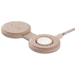 Переносное зарядное устройство Satechi Qi2 OntheGo 2-in-1 Wireless Charger, нежно-розовый, фото 1
