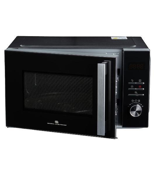 Микроволновая печь General Electronics GE-DS525B черный, 25 л, 900 Вт, переключатели — электронный
