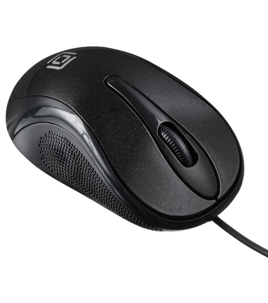 Мышь проводная Oklick 385M черный, 1000 dpi, USB, кнопки - 3